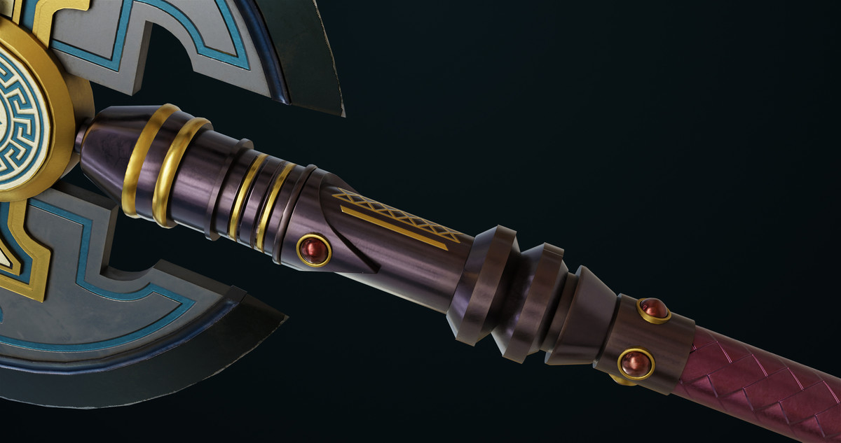 Battle Axe 09 URP HDRP Textures
