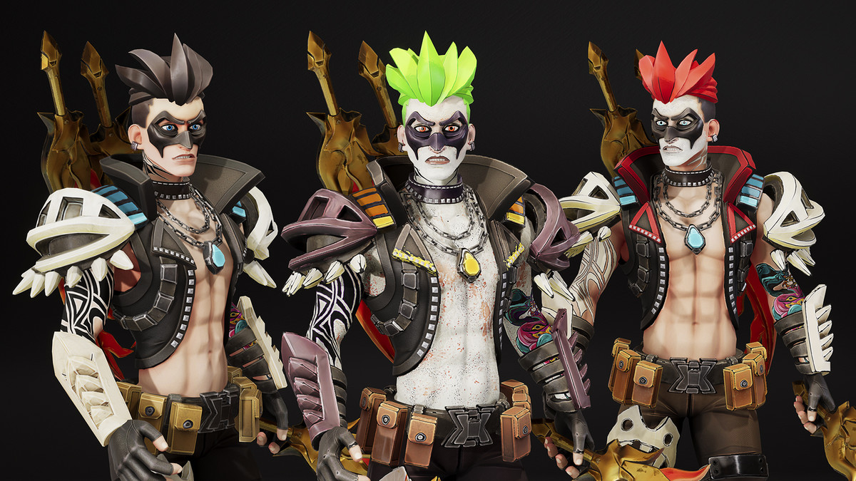 Stylized Hero Characters Pack vol.3 – 3 Game-Ready Heroes (9 Skins)