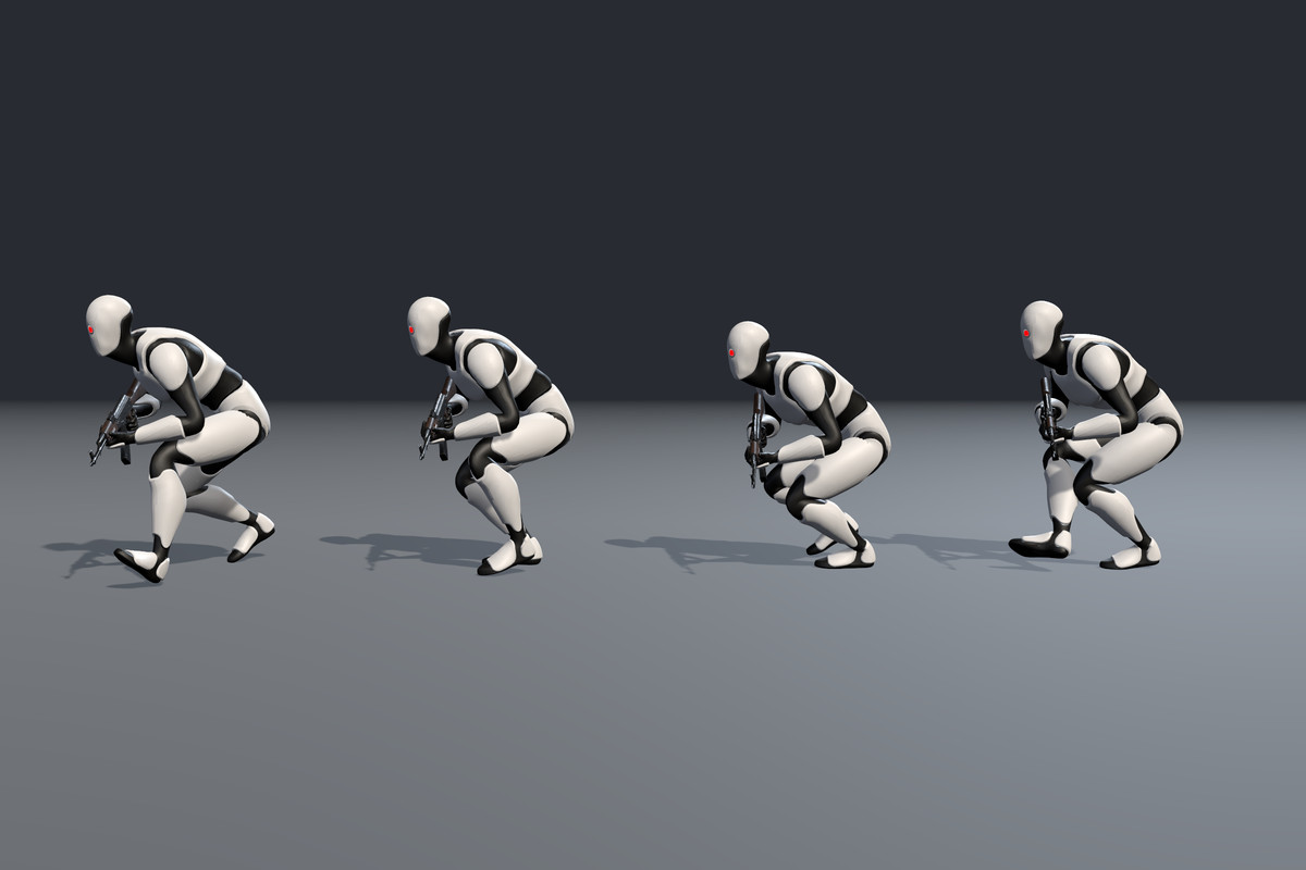 Crouch Rifle Animation