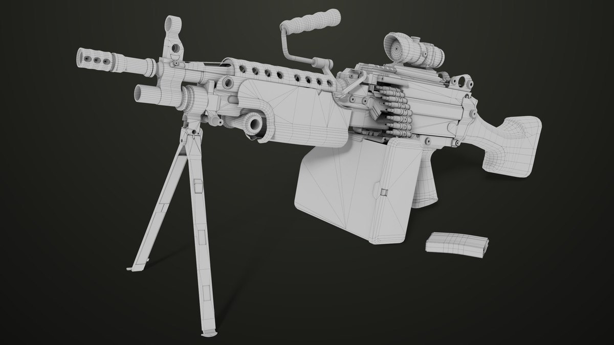 Machine Gun 12 URP HDRP Textures