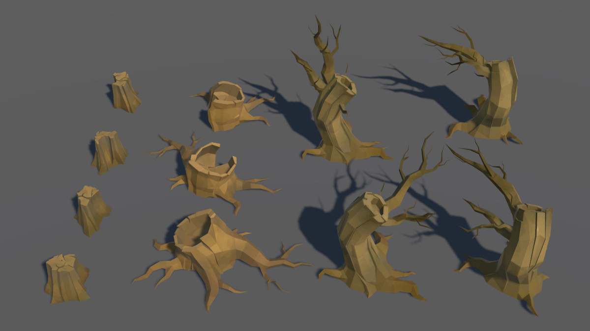 LowPoly Nature DeadTree