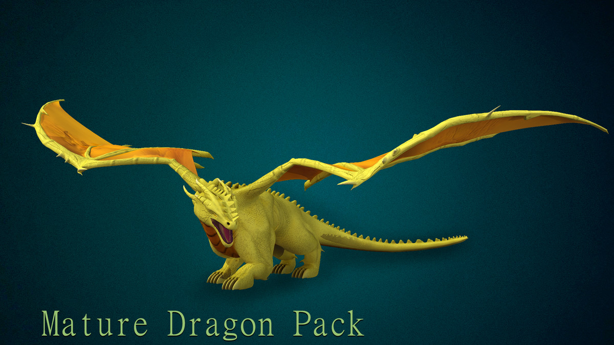 3D Mature Dragon Pack