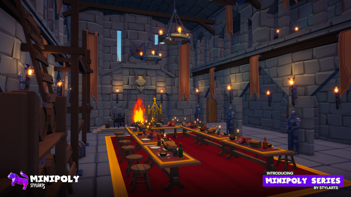 Minipoly Series - Mythic Castle ( Stylized Lowpoly Environment )