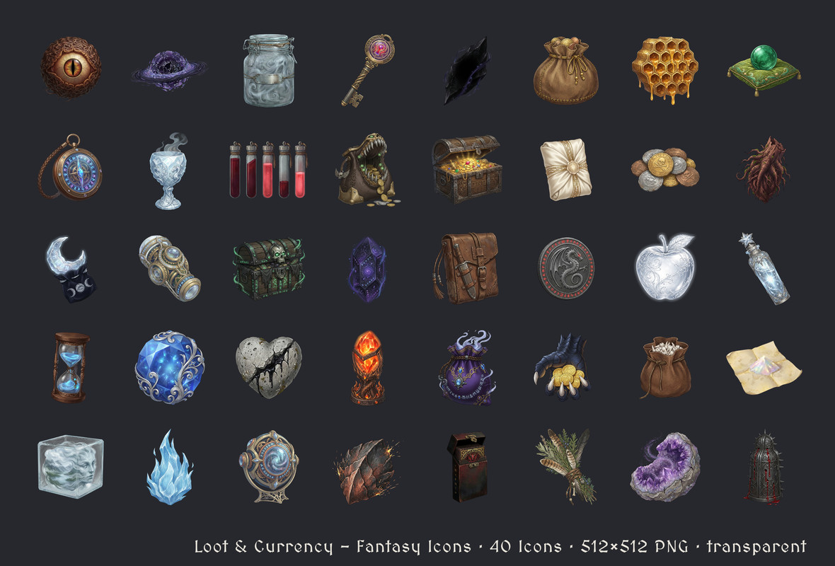 Ultimate Fantasy Bundle - 600 Icons [512x512 HD]