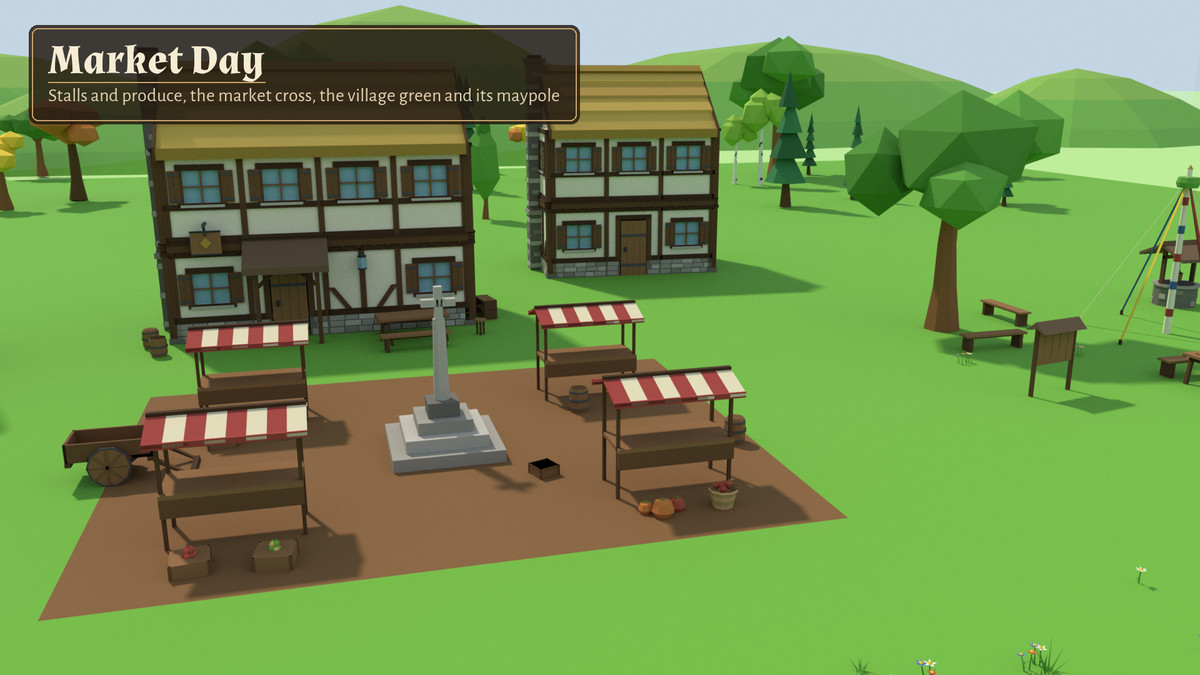 Low Poly Medieval Village - Modular Kit