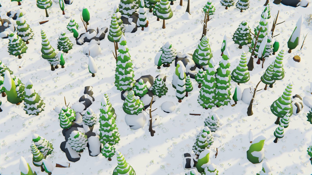 Low Poly Seasonal Forest Biome 2 by IGS
