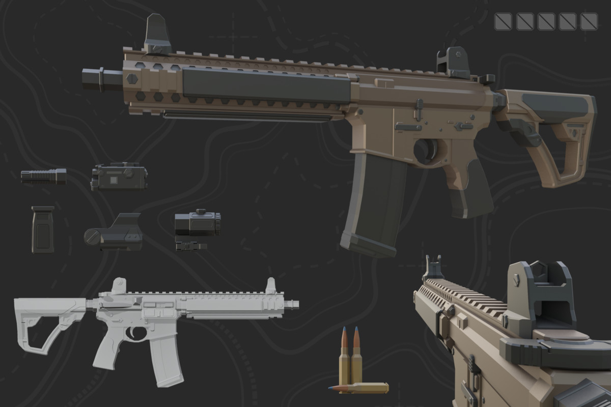 Low Poly Weapon Bundle Pack V