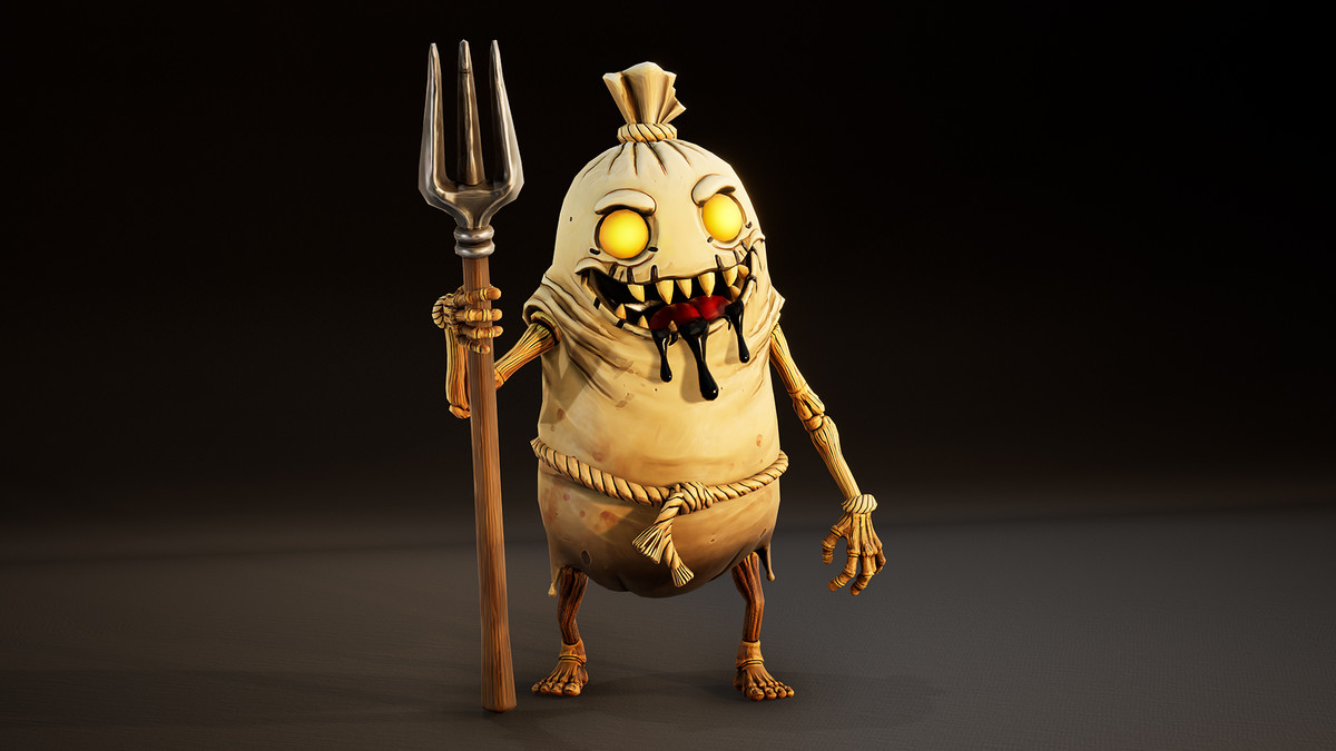 Stylized Horror Creature Pack – Grave Sackcloth (Game Ready, 3 Skins)