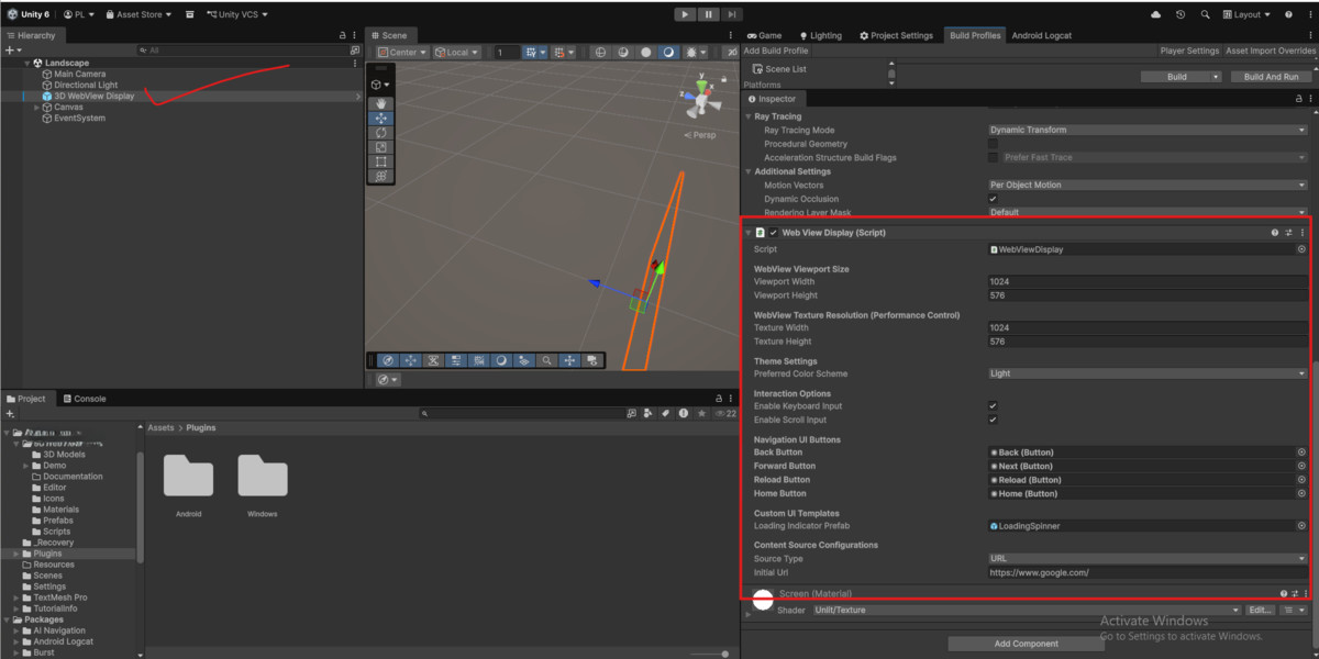 2D&3D Webview For Android