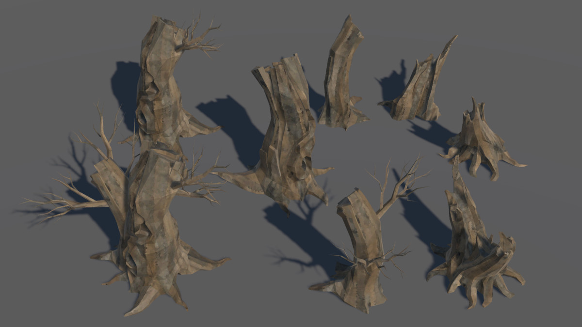 LowPoly Nature DeadTree
