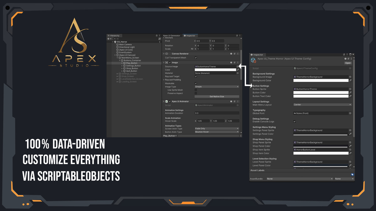 APEX UI: ZERO-CODE MENU GENERATOR