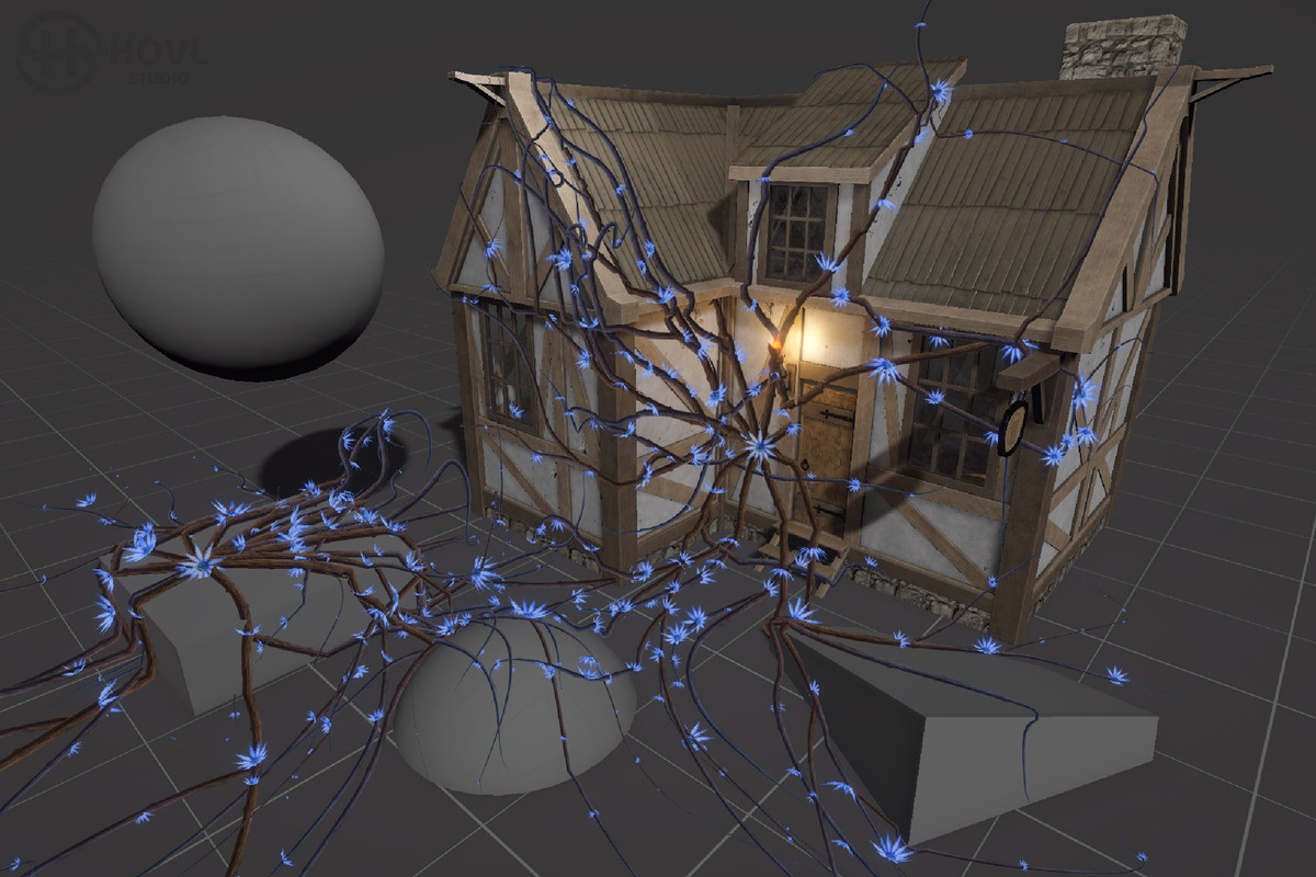 Particles roots & vine system