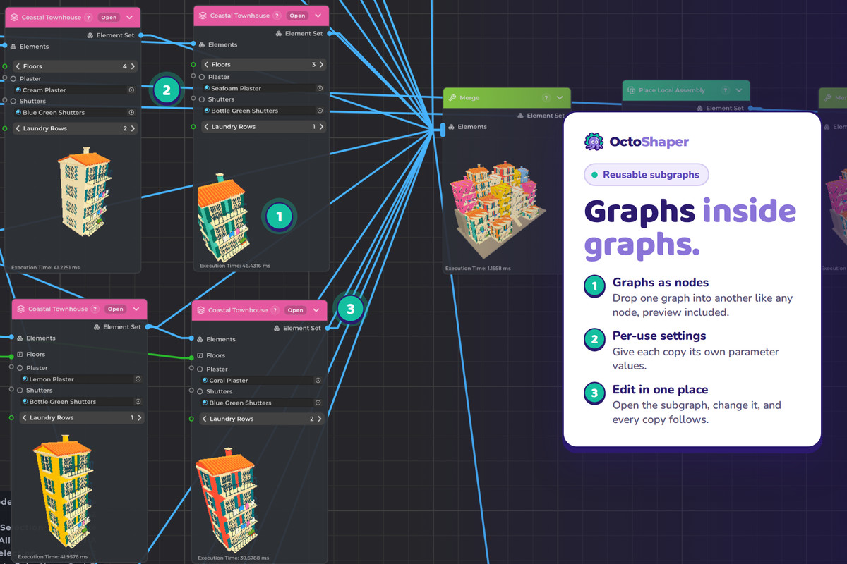 OctoShaper - Node-Based Procedural Generation