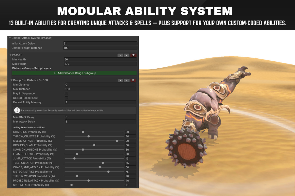 Combat AI Toolkit - Create Bosses & Enemies