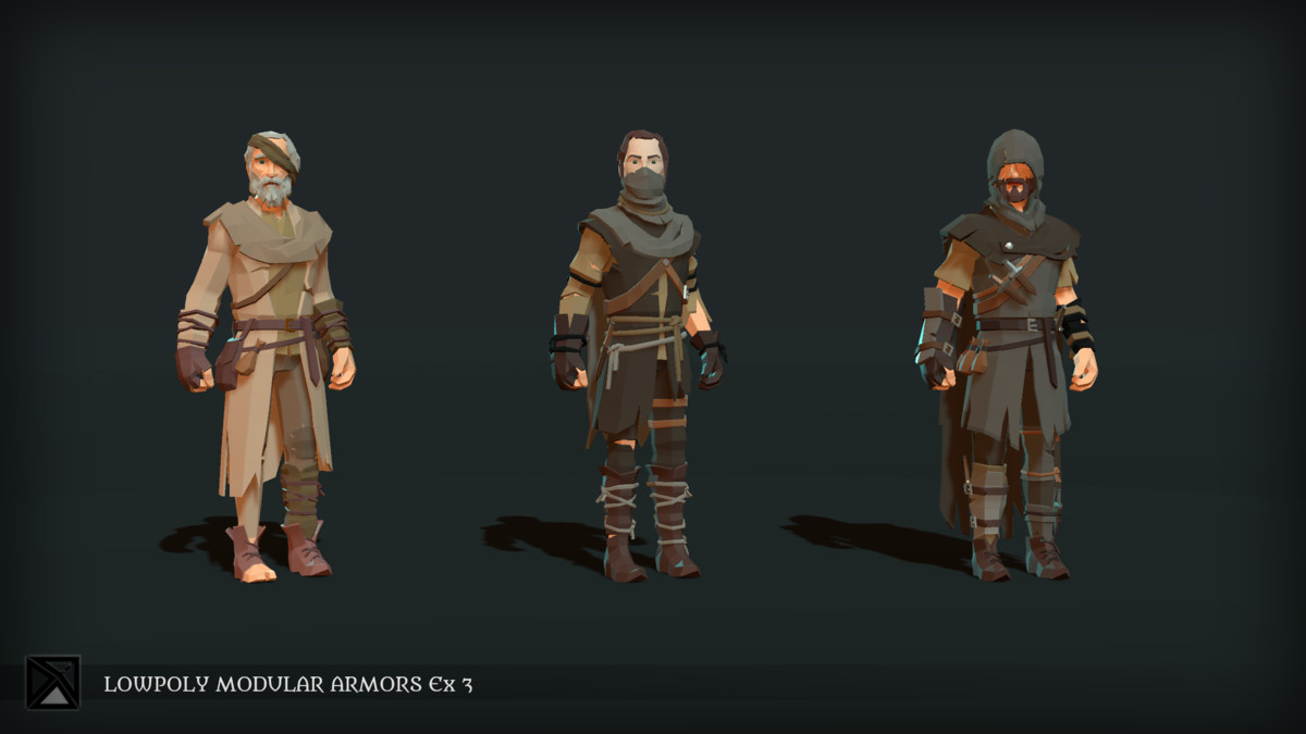 Low Poly Modular Armors Expansion Pack 03 - LOWPOLY MEDIEVAL FANTASY SERIES