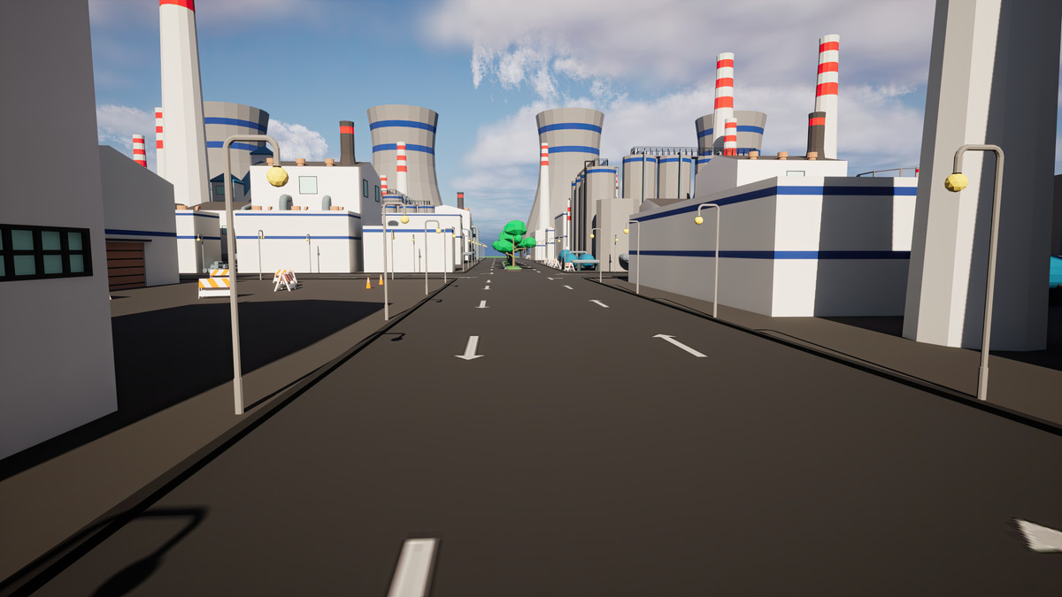 Modular Low Poly Factory [Desktop & Mobile]