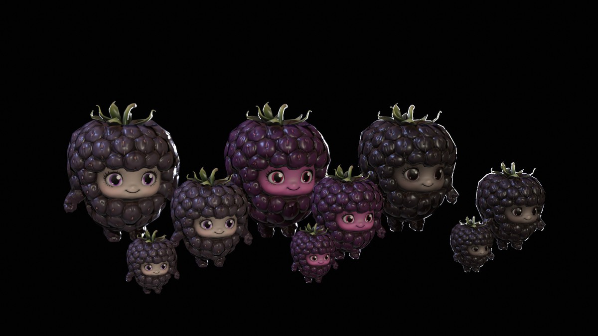 Chibi Fruit Blackberry
