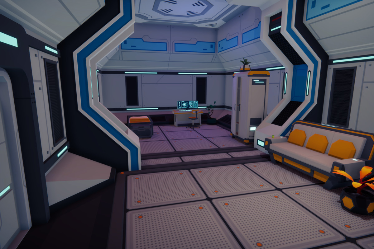 Low Poly Sci-Fi Military Resource Base