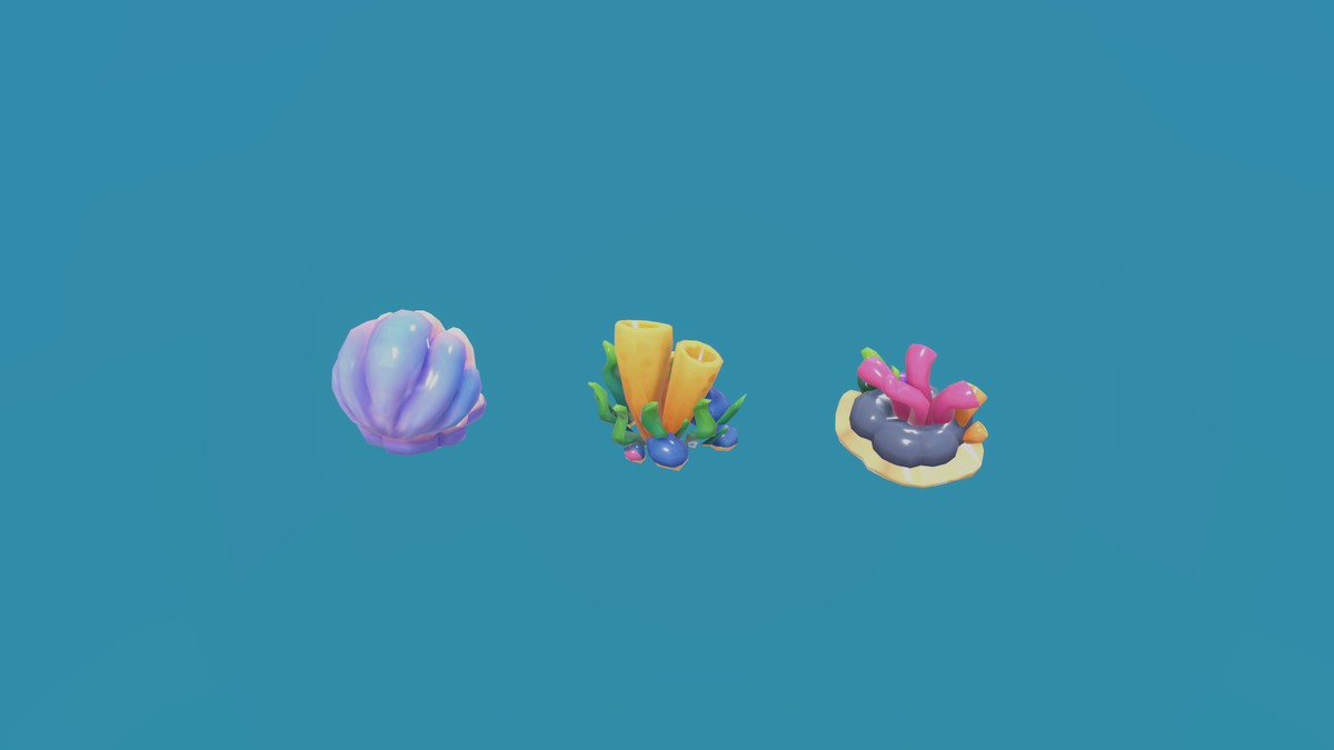 Stylized Underwater Pack — Rocks, Corals & Sea Props