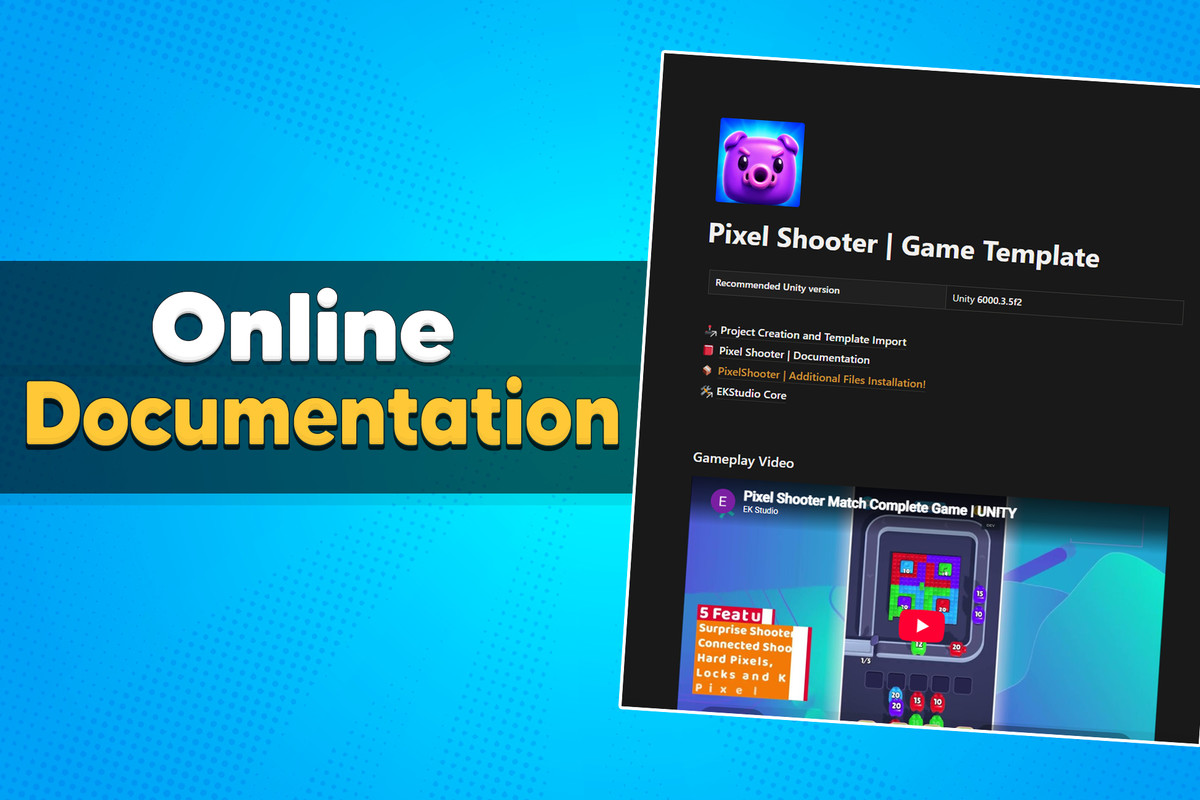 Pixel Shooter | Puzzle Game Template