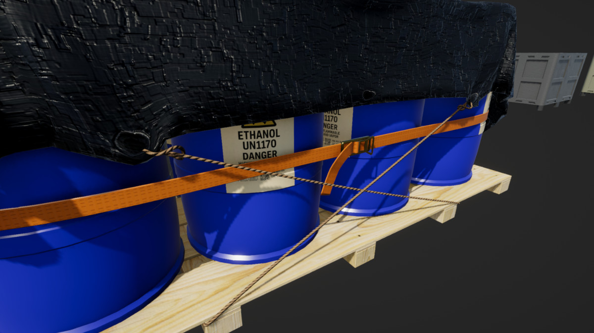 Cargo Pack With LODs And Collisions