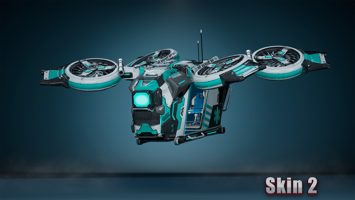 Sci-Fi Medic Helicopter