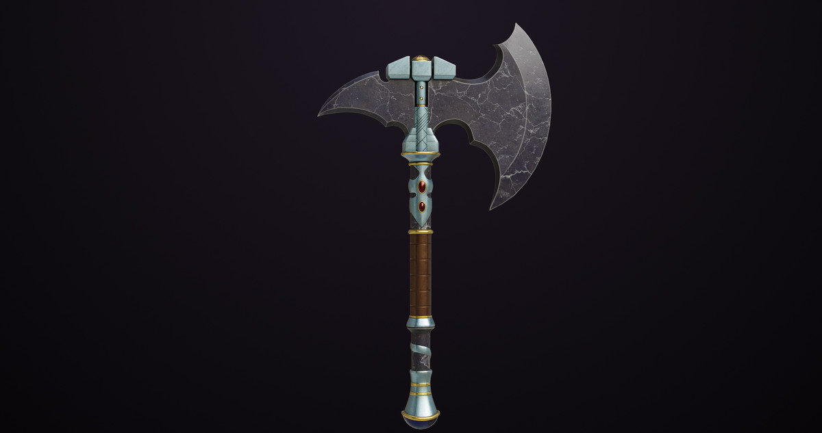 Battle Axe 08 URP HDRP Textures
