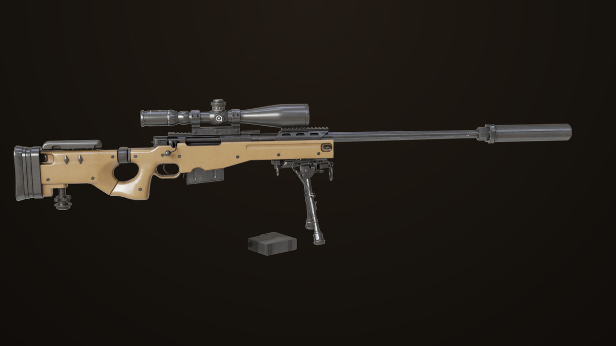 Sniper Rifle 03 Sandal URP HDRP Textures