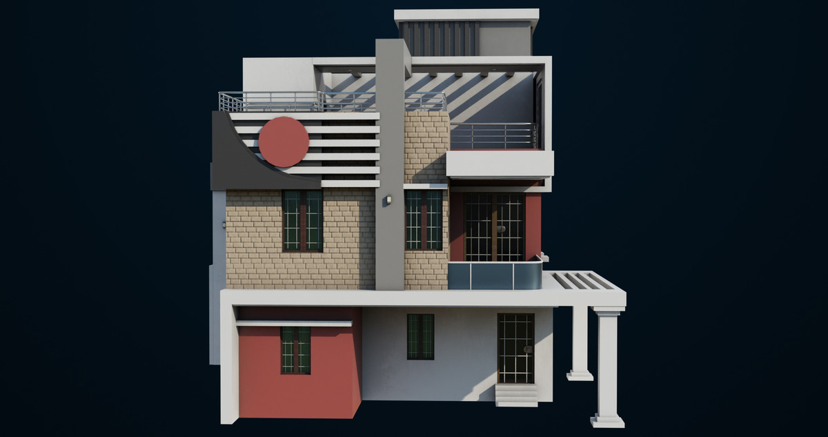 Modern House 01 URP HDRP Textures