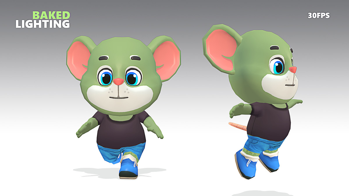 Mouse Rat Rodent Green Animated