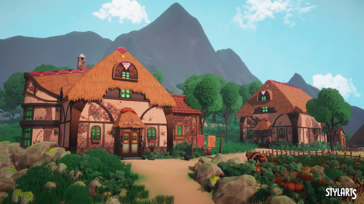 Stylized Windmill Valley Environment