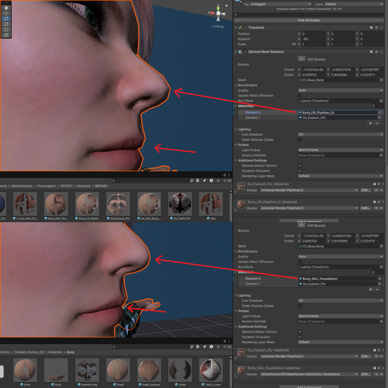 Shaders Real Human 3D - HDRP
