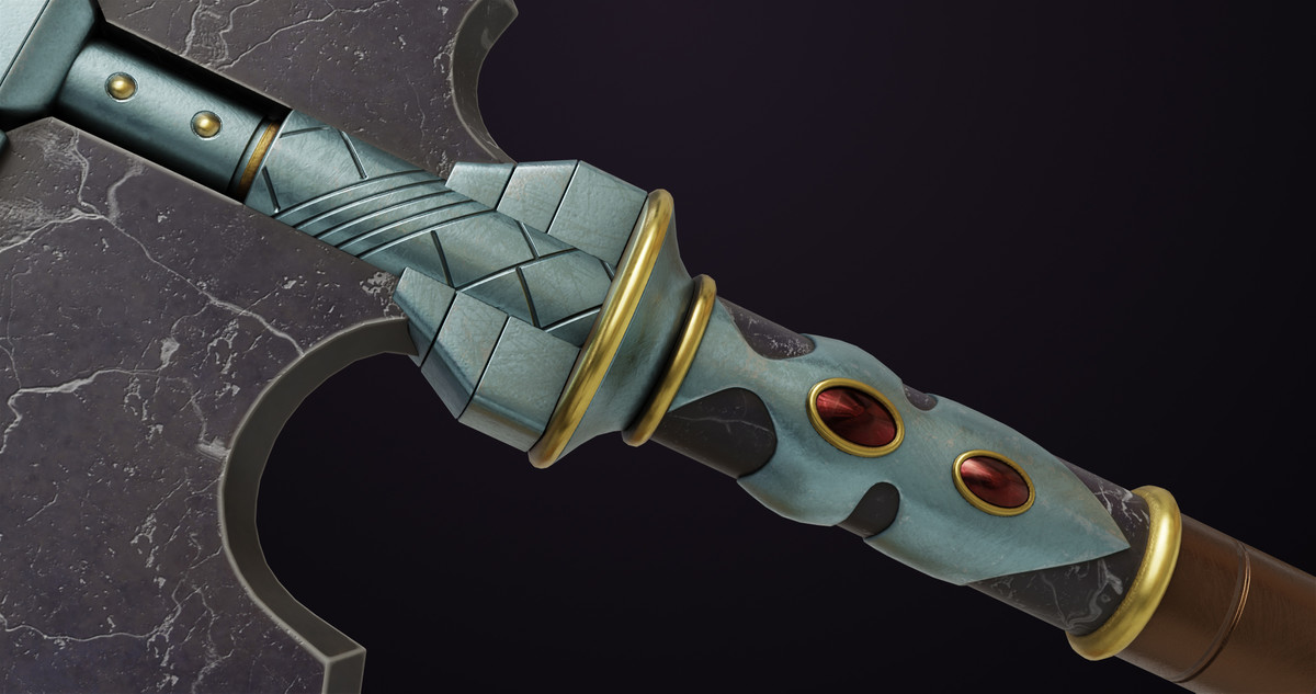 Battle Axe 08 URP HDRP Textures