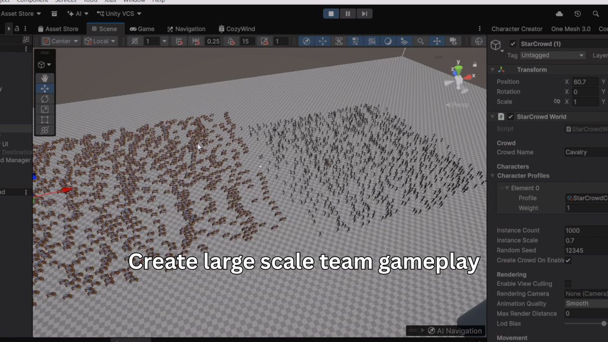StarCrowd - Massive Crowd System