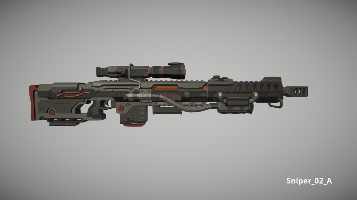 Cyberpunk Armory - Low Poly