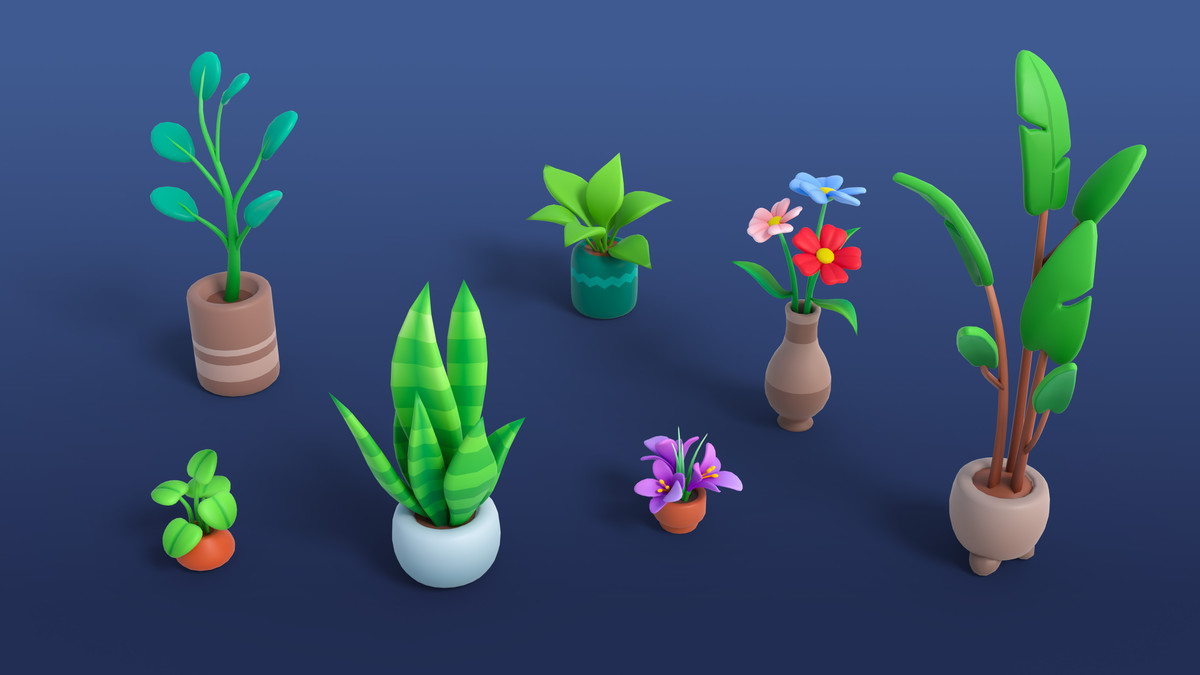 Cute Furniture Mini - Low Poly 3D Models Pack