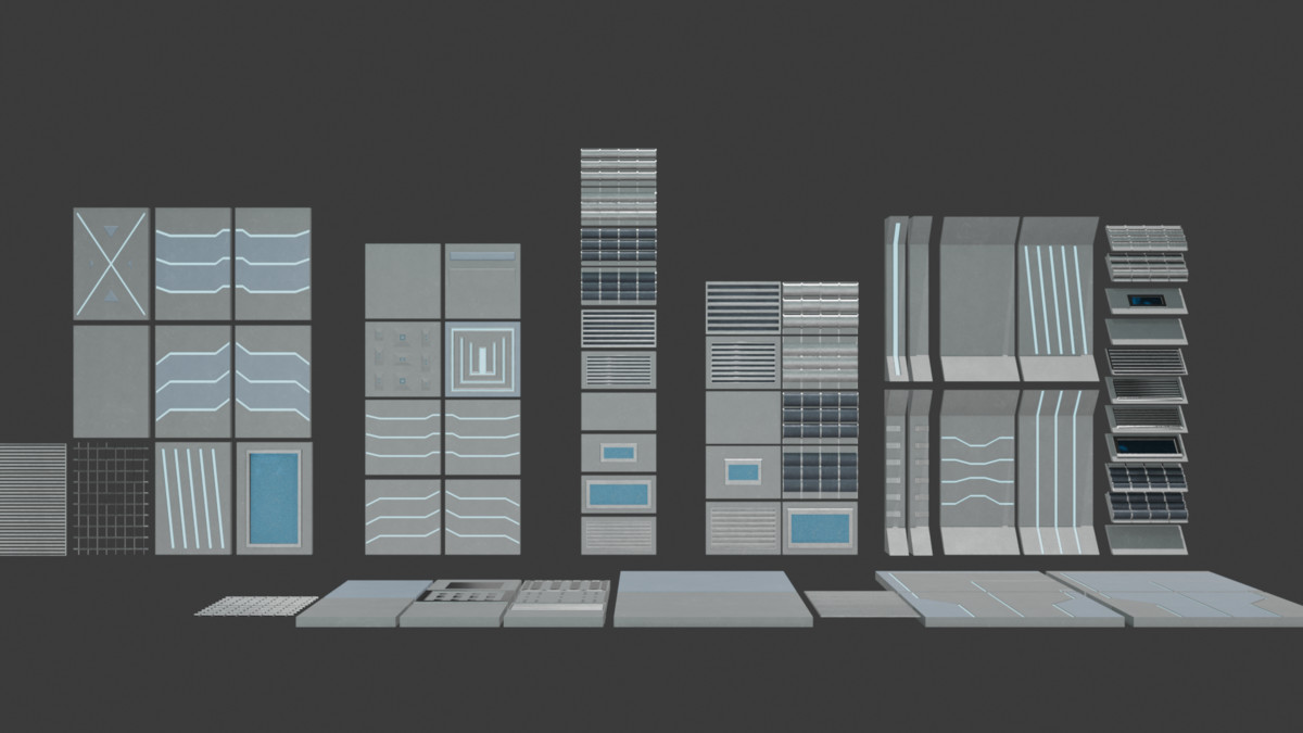 Modular_SciFi_Pack (146 Objects, LowPoly)