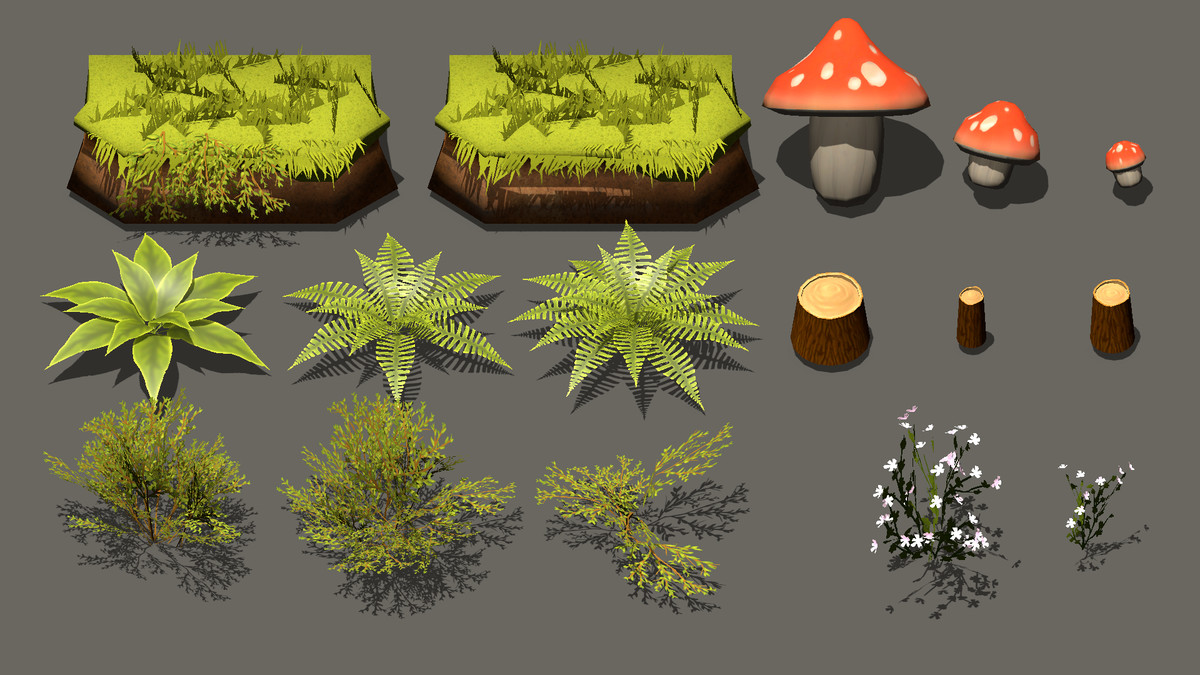 Stylised Reality: Stylized Coniferous Forest - Low Poly Nature Pack | URP