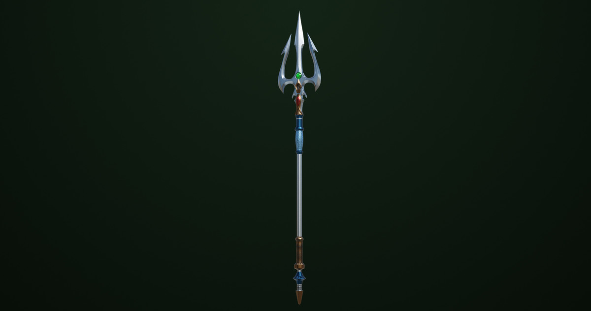 Fantasy Trident 06 URP HDRP Textures