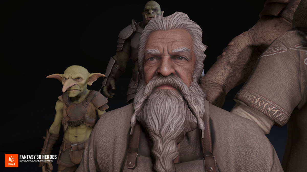 Fantasy 3D Heroes: Elves, Orcs, Goblins & More
