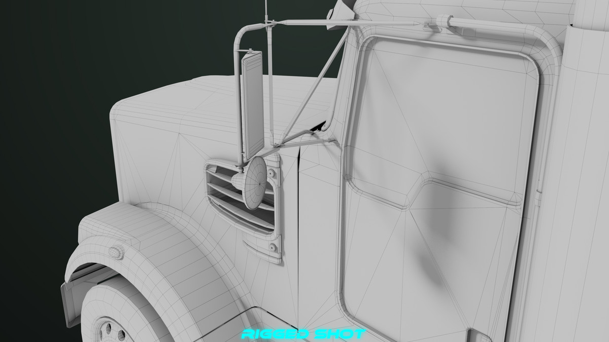 Truck 07 Log Trailer Collection URP HDRP Textures