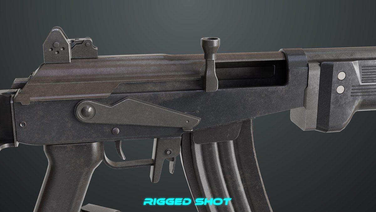 Machine Gun 13 Metal URP HDRP Textures