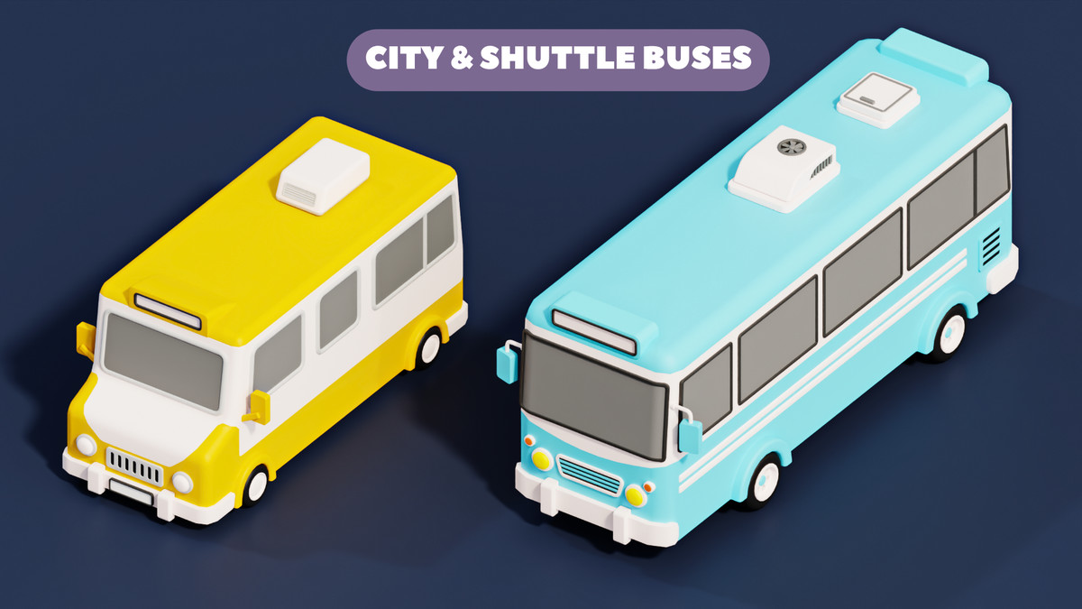 COZY TRAFFIC : Stylized City Vehicles & Transit