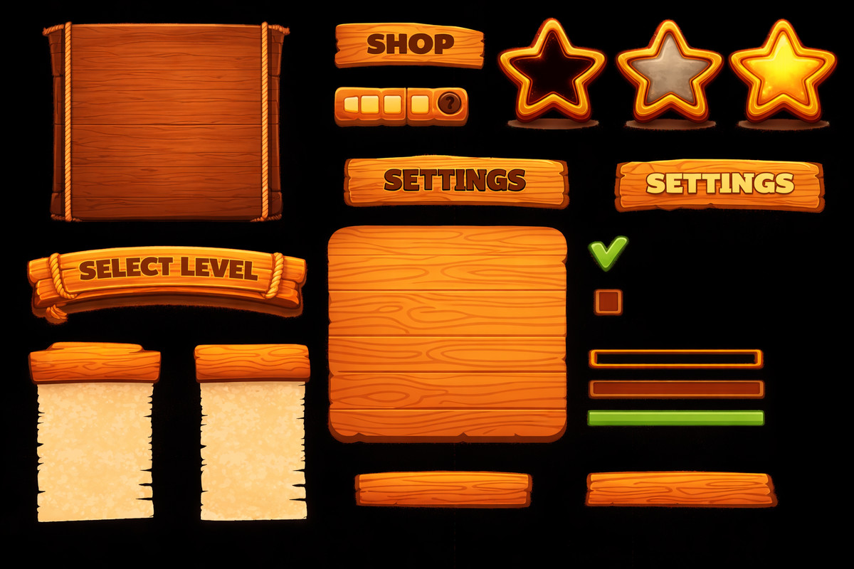 Mobile Main Menu UI Pack (Clean & Animated)