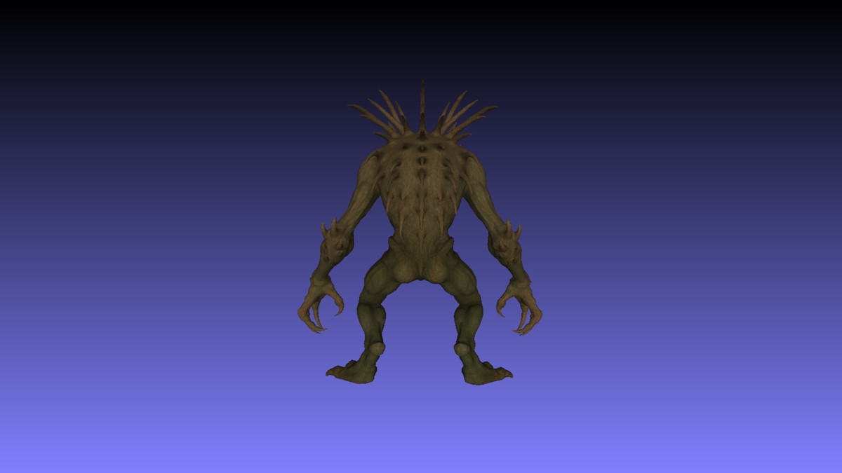 Dravhun - Rigged Low-Poly Cave Monster 3D Model