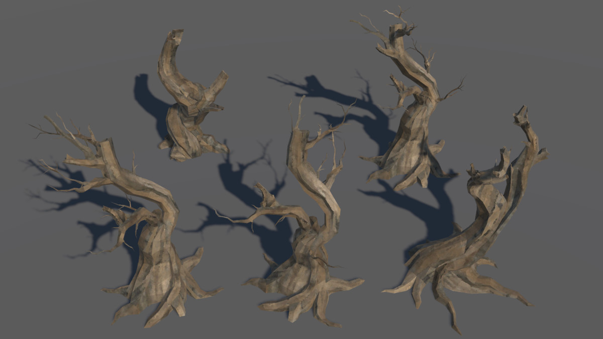 LowPoly Nature DeadTree