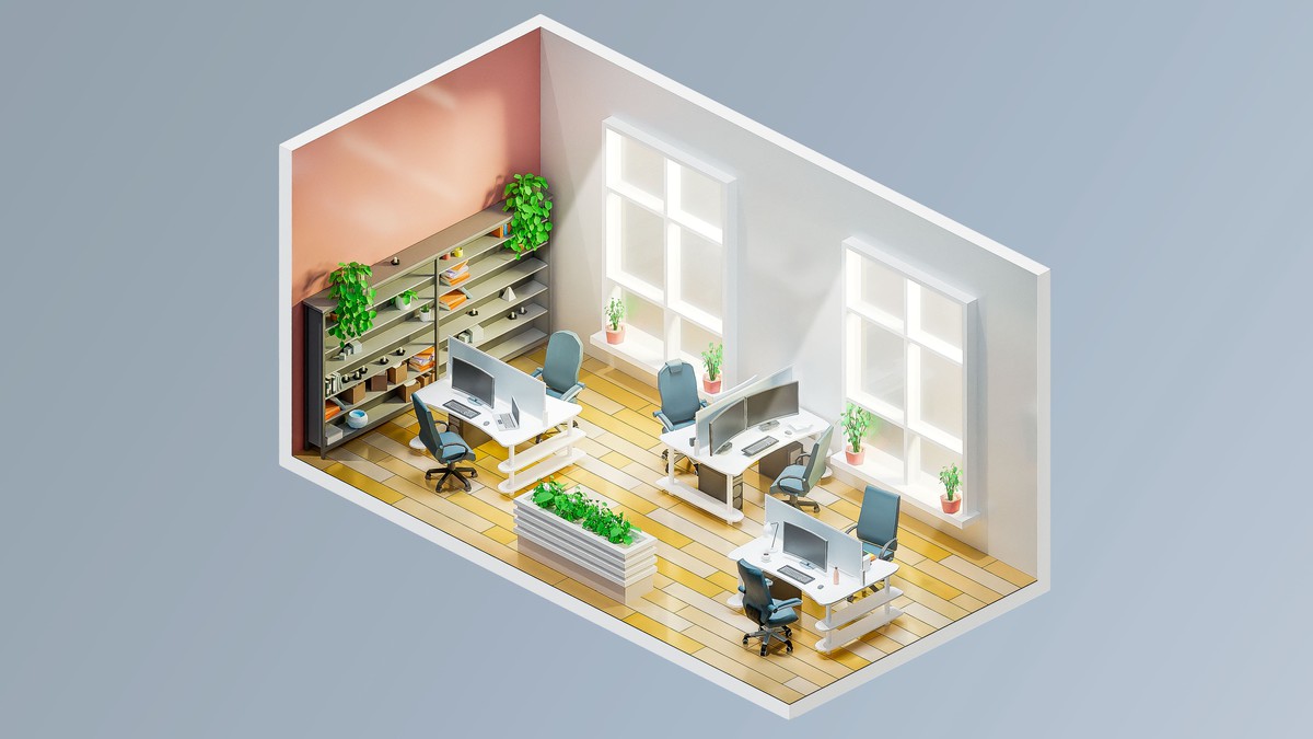 Office - Low Poly 3D Models Pack