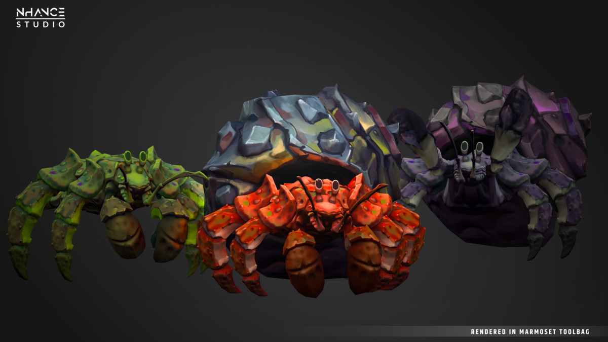 Stylized Fantasy Hermit Crab