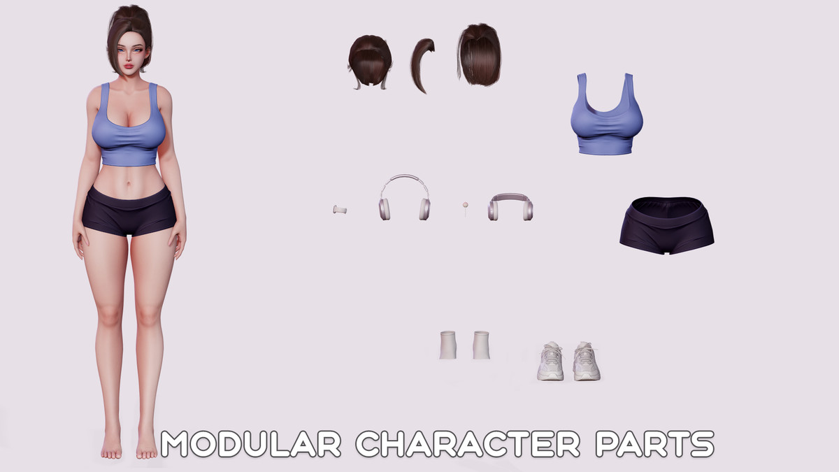 Casual Female 01 - Female Character Series