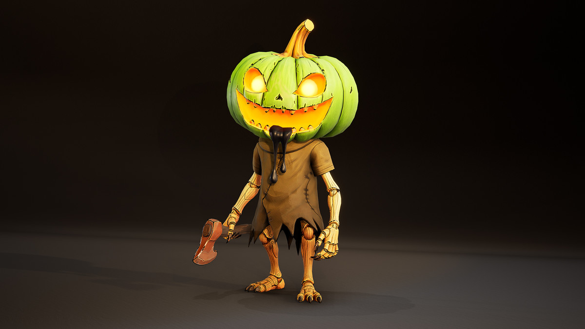 Stylized Pumpkin Horror Character Pack